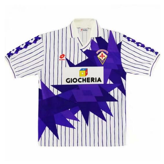 1991-92 Fiorentina Retro Away Kit Soccer Jersey